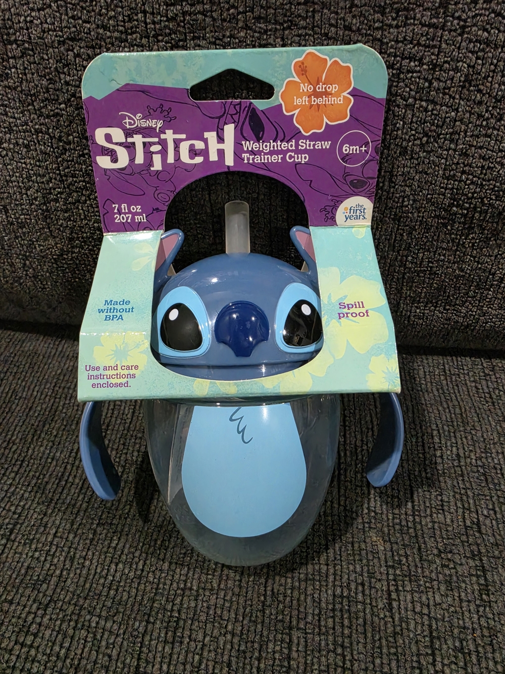 Disney Stitch Blue Trainer Cup with Handles